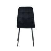 Ela Dining Chair - Black Velvet